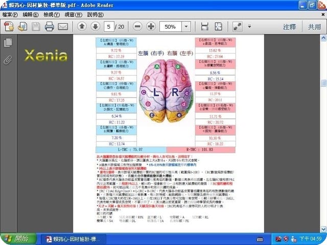 【補充】 Xenia的幼腦檢測報告 - 第5張圖 【補充】 Xenia的幼腦檢測報告