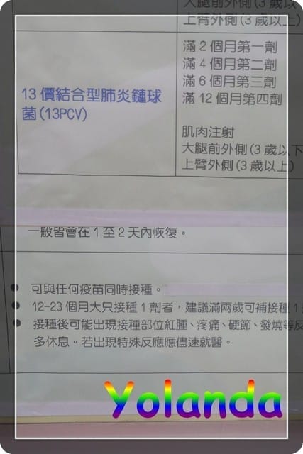 【Yolanda成長點滴】日本腦炎第二劑&肺炎鏈球菌 - 第3張圖 【Yolanda成長點滴】日本腦炎第二劑&肺炎鏈球菌