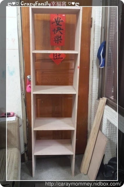 老爸的愛心ღ木工DIY書桌椅 + 書櫃