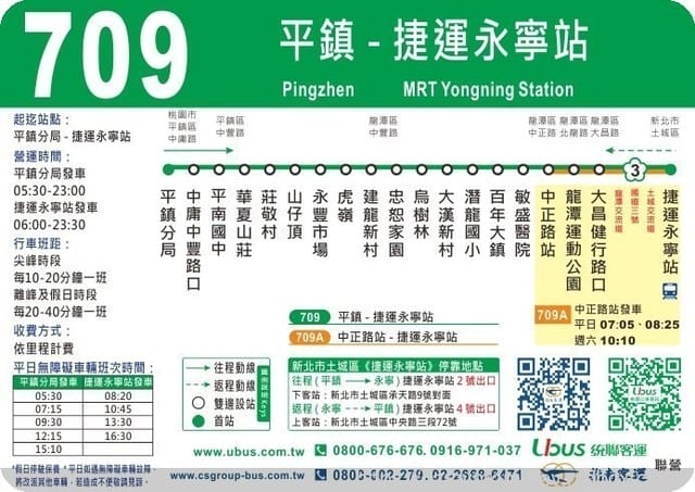跨縣市公車再添方便之門【709永寧-平鎮分局】 - 第3張圖 跨縣市公車再添方便之門【709永寧-平鎮分局】