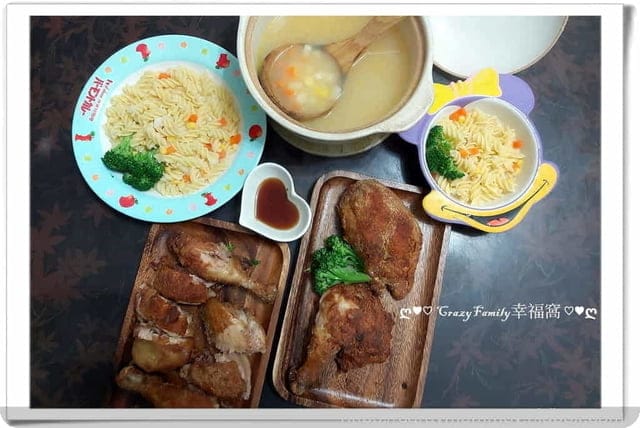 ღ942就是愛料理ღ 香酥雞腿白醬義大利麵