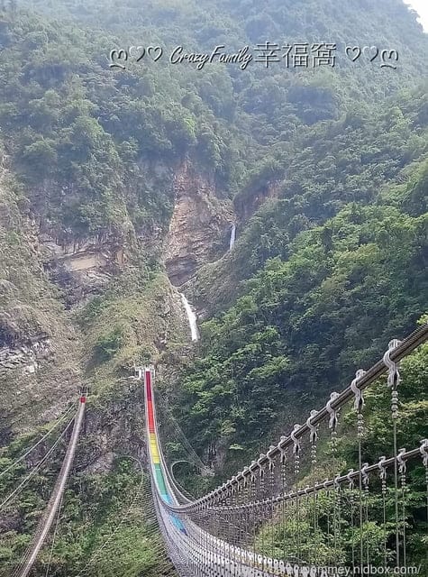 雙龍七彩吊橋∞從高處晀望雙龍瀑布