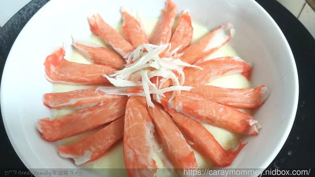 ღ942就是愛料理ღ 松葉蟹味腿蒸蛋