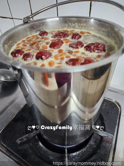DIY桂圓紅棗粥免浸泡，有GOLDEN FIRE火牌燜燒鍋既省電又省時